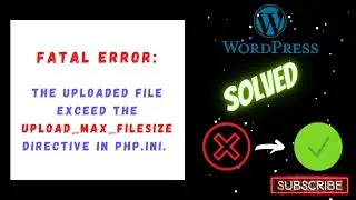 (SOLVED) The uploaded file exceeds the upload_max_filesize directive in php.ini | Wordpress | Hindi