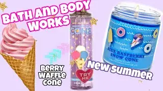 Bath and Body Works SUMMER 2022 BATHANDBODYWORKS BERRY WAFFLE CONE NEW BATHANDBODYWORKS