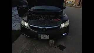 High Beam LEDs Installed in Honda Civic 2007
