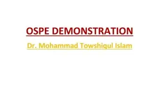 OSPE Demonstration