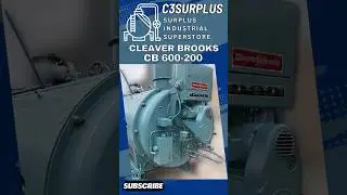 200 HP Cleaver Brooks 150 PSI Steam Boiler 1989 CB 600-200
