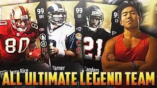 ALL ULTIMATE LEGEND TEAM! SUPER STACKED LINEUP! Madden 18 Ultimate Team