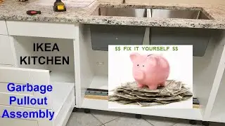 Установка кухонного мусорного ящика IKEA