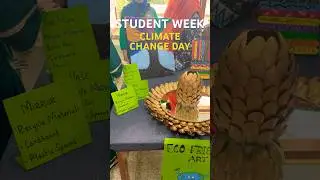 Day 1 Climate Change Day♻️🌍Student Week #foryou #food #viral #karachiuniversity #diy #craft