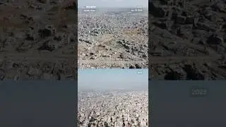 Drone footage shows Gaza before and after Israel's military operation in the Palestinian enclave.