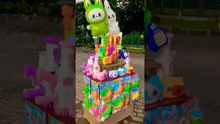Bubble stick gelembung dan balon labubu