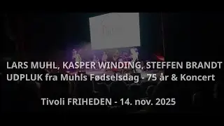 Lars Muhl, Kasper Winding, Steffen Brandt - LIVE 14. nov 2025