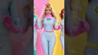 Mario Girls Transition 🩷💙💛 #cosplayers #nintendo #princesspeach #daisy #rosalina #mariokart