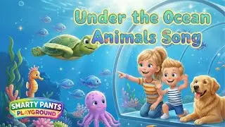 Under the Ocean Animals Song | Kids Fun Learning Song | Preschool ESL Kindergarten English