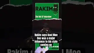 Rakim says Kool Moe Dee was a major influence to his style coming up #koolmoedee #rakim #hot97