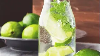 Lime & mint detox water 💦