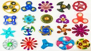 My 3 Years Old Awesome Fidget Spinner Skull, Gear, Peacock, Star, Diamond, Rainbow, Blade!!