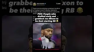 POV: You drafted Joe Mixon as your starting RB&hellip; 🩼 #fantasyfootball #nfl #nflmemes