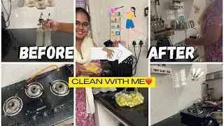 DIRTY😱நம்ம kitchen deep cleaning 😳wow result #kitchencleaning #beforeafter #cleaning #vlog