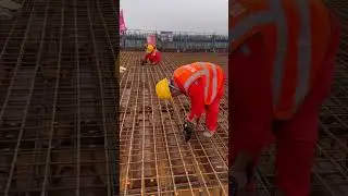 rebar tier used on bridge project #rebar #automobile #factory #machine #tier #powertools