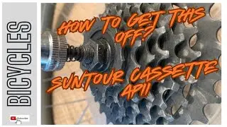 How to remove a vintage Suntour APII cassette from a Suntour hub - I only have one chain whip!