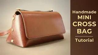 🔴pdf pattern + How to make a handmade leather mini crossbody bag? |Tutorial | part1 |