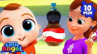 Bye Bye Sugary Drinks 🥤🚫 | Little Angel And Friends Kid Songs