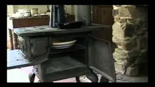Cooking on a cast iron stove
