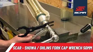 How to use the SCAR SHOWA/OLHINS Fork Cap Wrench | Comment utiliser cl&eacute; de fourche SHOWA/OLHINS SCAR