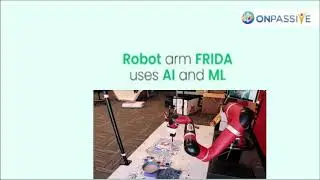 Through the use of textual or visual references, FRIDA, the robot arm with a paintbrush, creates art