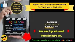Painter Video Ad V4 Kinetic Text Style For Online Digital Marketing And Social Media Lead Generation
