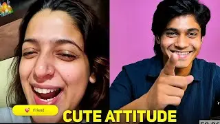 Cute Attitude Girl on Monkey Chat 😍 | Funny Random Video Call
