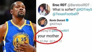 KEVIN DURANT CALLS A FANS MOM SOFT (KEVIN DURANT VS TWITTER FANS)