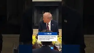 Trump to rename Department of Defense to the Department of War