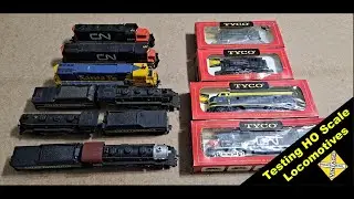 Testing 10 HO Scale Locomotives - Will they run! (Tyco and Pemco)