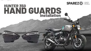 Royal Enfield Hunter 350 Hand Guards | Installation Tutorial - Sparezo