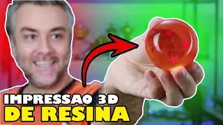 Fiz uma DRAGON BALL usando a IMPRESSORA 3D de RESINA | Esfera do Dragão