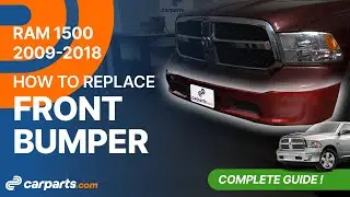 How to replace the Front Bumper 2009-2018 Dodge RAM 1500 🚗