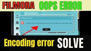 FILMORA #EXPORTING ERROR ll FIX 