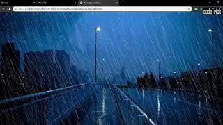 Rain and flash animation with CSS || codeTrick