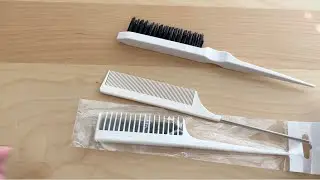 3 Pieces Hair Styling Set - Fluffy Brush, Rat Tail Comb, and Triple Teasing Comb - REVIEW