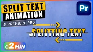 How to Create SPLITTING Text Animation in Premiere Pro