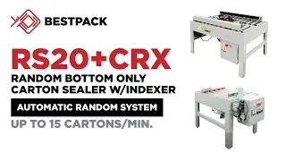 RS20 + CRX: Random Bottom Only Carton Sealer w/Indexer