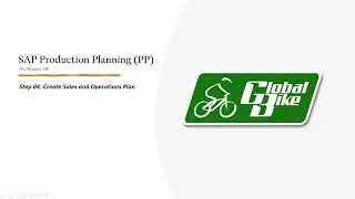 SAP | S4/HANA | Production Planning (PP) | Step 04: Create Sales and Operations Plan | Windows