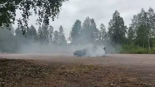 Subaru Impreza WRX STi Donuts