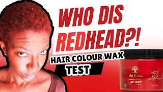 Red Hair&hellip; Without Dye?!😳 As I Am Curl Color Wax Experiment!