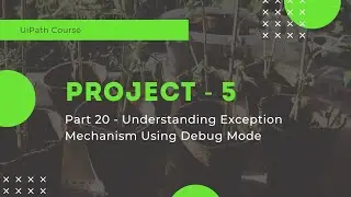 UiPath Project 5 - Understanding Exception Mechanism Using Debug Mode - Part 20