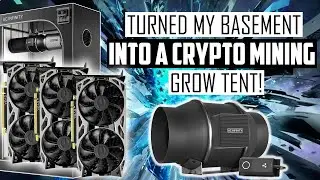 Cooling My Crypto Mining Basement Like A Grow Tent