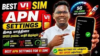 Vi New apn setting Tamil 2024👍✅ | How to fast internet speed in vi 🛜🚅 | TECH SOUTH TAMIL