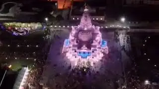 Krishna Prem temple  Vrindavan , UP #skyview latest video on YouTube