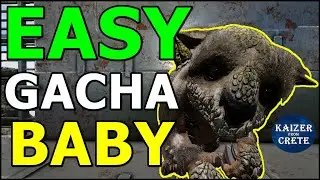 How to Raise Gacha Babies in Ark - No Hand Feeding - Slot Cap with food