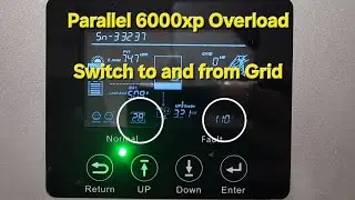 Warning ⚠️ Loud fan noise!  EG4 Parallel 6000xp Overload demonstration with Grid bypass.