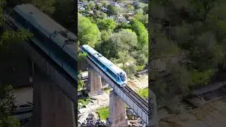 Train Tracks from Above: Breathtaking Drone Footage of Trains in Stunning Landscapes #trains #drone