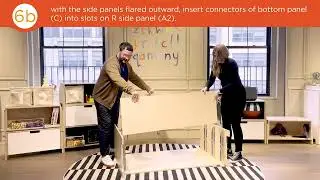 how to assemble your juno 6 drawer dresser/changer