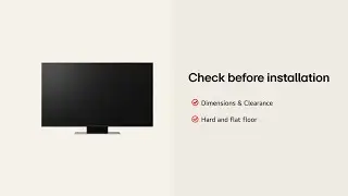 LG 4K UHD TV : Installation Guide &ndash; UHD 43 50 55&ndash; Square Type